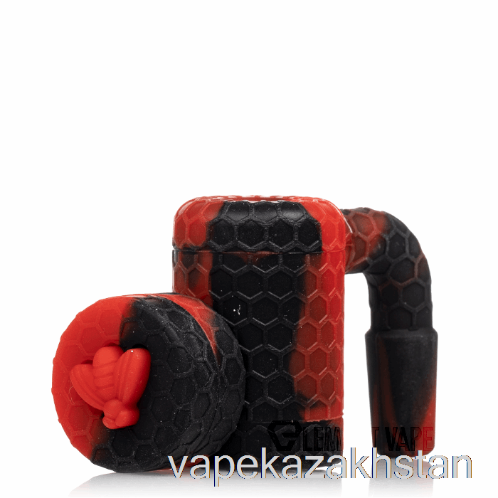 Vape Disposable Stratus Bee Silicone Wax Reclaimer Crimson (Black / Red)